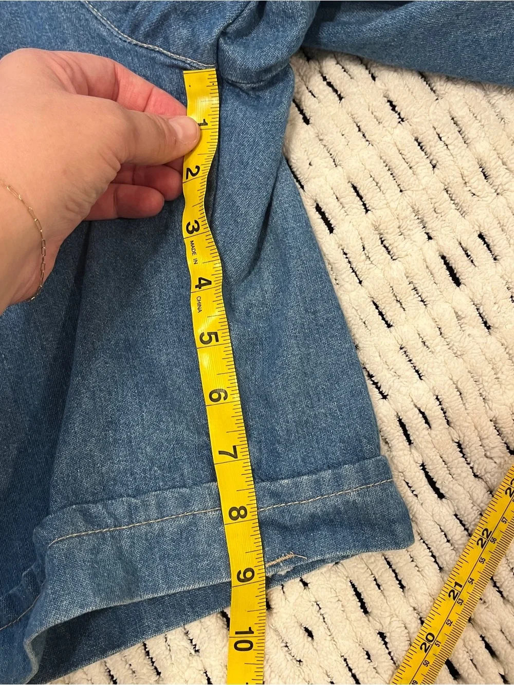 Vintage French Navy Casual Blue Denim Jean Shorts with Pleated Front Plus Size